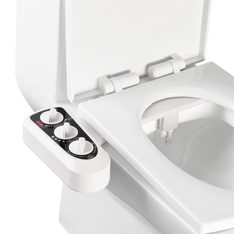 Bathroom Bidet Toilet Seat Attachment With Self-cleaning Dual Nozzle Sprayer