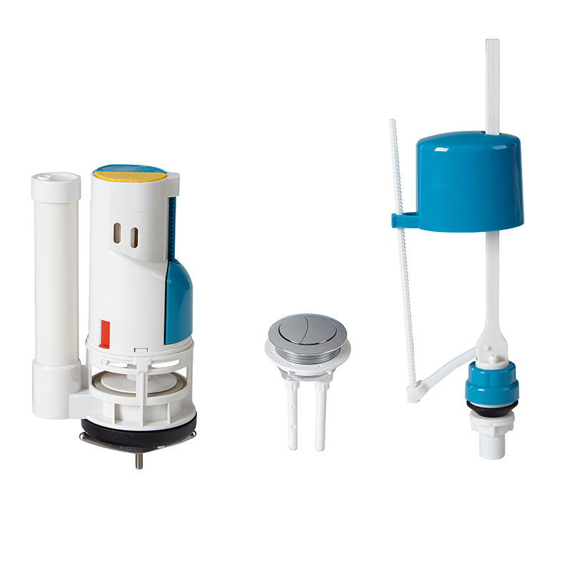 Toilet tank repair kits with adjustable anti-syphon design fill valve