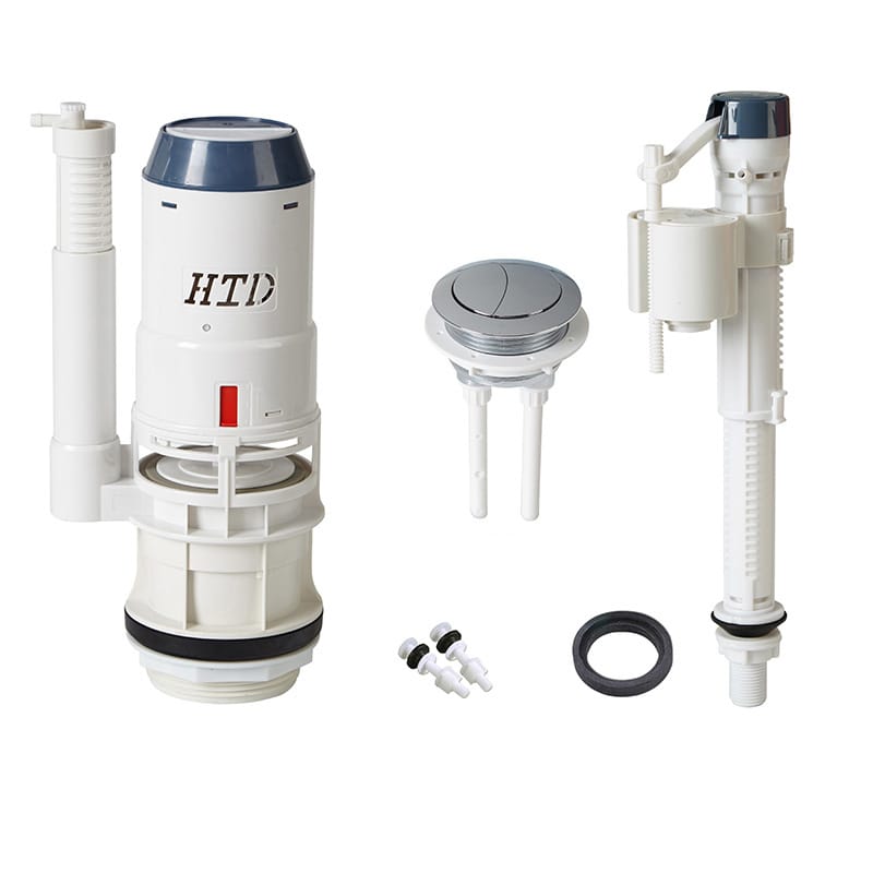 Htd Toilet Dual Flush Repair Kits With Customized Overflow Pipe Height