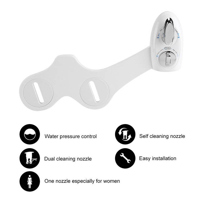 Fresh Water Spray Mechanical Bidet Toilet Seat Attachment