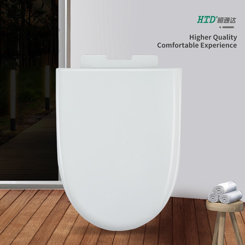 Toilet Cover U shape White Soft Close PP Seat