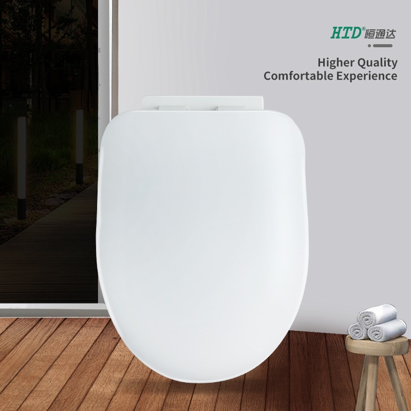 Soft Close Toilet Seat Cover PP White U shape